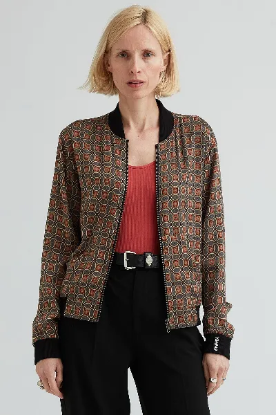 Yahmo Yahmo Damen vegan Bomberjacke Ruth Reversible Nostalgia/Pine