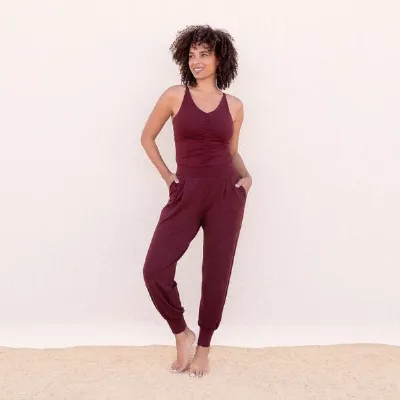 Jaya Jaya NICOLE - Damen - Top für Yoga aus Biobaumwolle mit besonderer Rückenpartie
