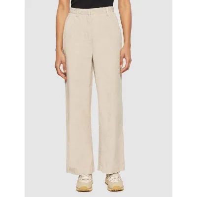 KnowledgeCotton Apparel KnowledgeCotton Apparel Cordhose POSEY Wide High-Rise aus Bio-Baumwolle