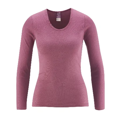 Living Crafts LIVING CRAFTS - Damen Langarm-Unterhemd - Rot