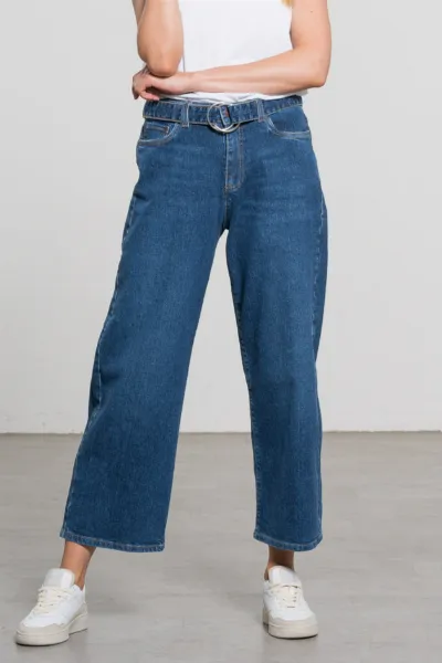 Feuervogl Feuervogl Damen vegan Jeans Flora Medium Blau