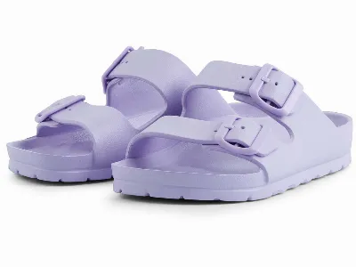 GRAND STEP SHOES GRAND STEP SHOES Hausschuh/Pantolette POOL TWO BUCKLE aus EVA, pastel-lila,