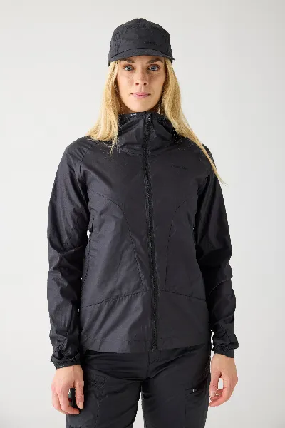 KnowledgeCotton Apparel KnowledgeCotton Apparel Damen vegan Jacke Vent Ripstop 90 Black Jet
