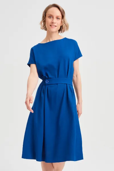 AYANI AYANI Damen vegan Kleid Sati Ozeanblau
