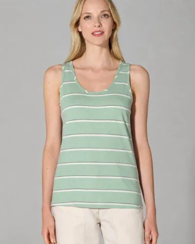 HempAge HempAge Damen Streifen Top Hanf/Biobaumwolle