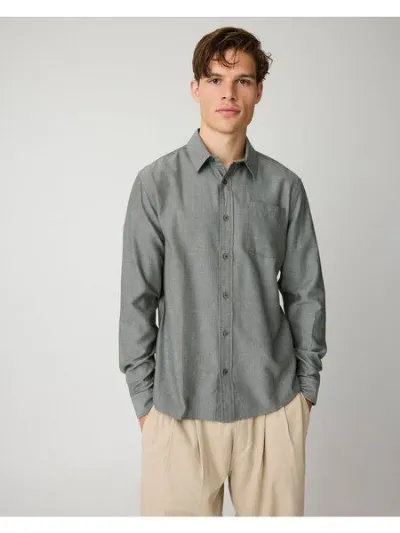KnowledgeCotton Apparel KnowledgeCotton Apparel Herren Hemd Dune Regular Herringbone