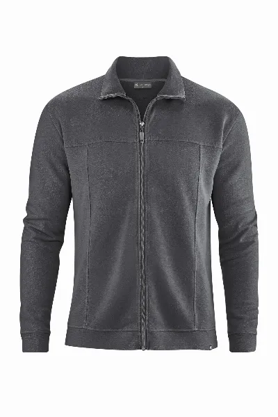HempAge Hempage Herren vegan Sportliche Jacke In Anthrazit