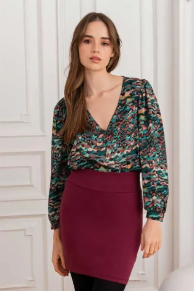 WiDDA WiDDA Damen vegan Bluse Lubo Mit Grafikdruck