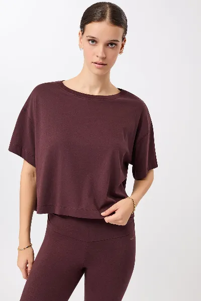 mandala MANDALA Damen vegan T-Shirt Boxy Ruby