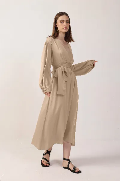Neu Nomads Neu Nomads Damen vegan Kleid Rachel Langarm Goldie