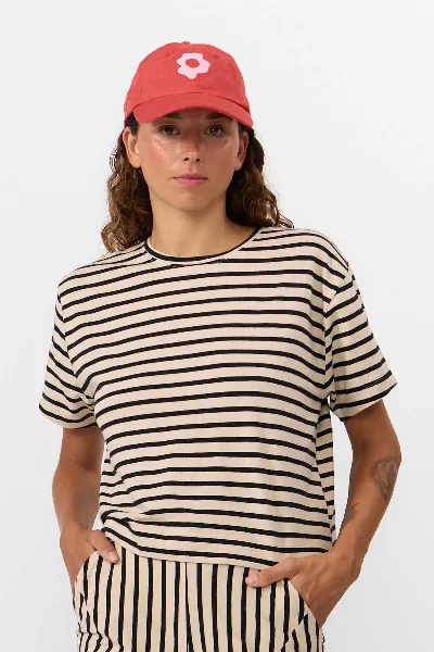 SUITE13LAB SUITE13LAB Damen vegan T-Shirt Isquia Top Stripes