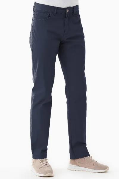 ORGANICATION ORGANICATION Herren vegan Hose Regular-Fit Navy Blau