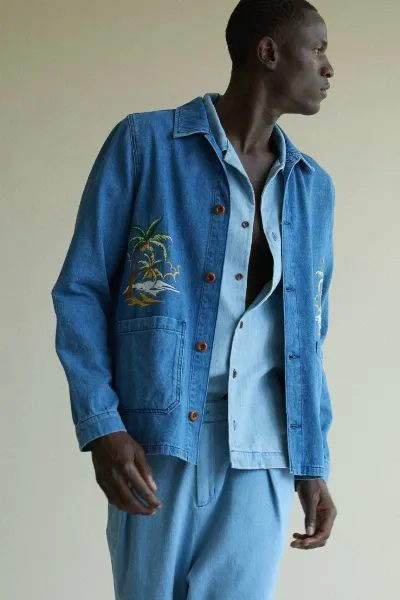 Kings Of Indigo Kings of Indigo Herren vegan Jacke Duncan Quennell Mid Sakujan