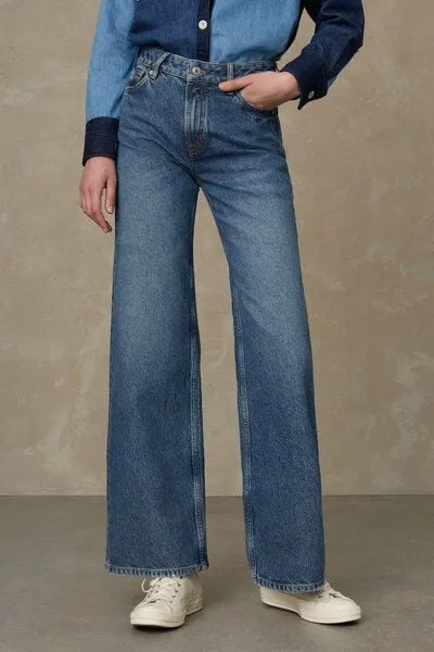 Kings Of Indigo Kings Of Indigo Jeans Wide flare Fit - Jane - aus recycelter Baumwolle