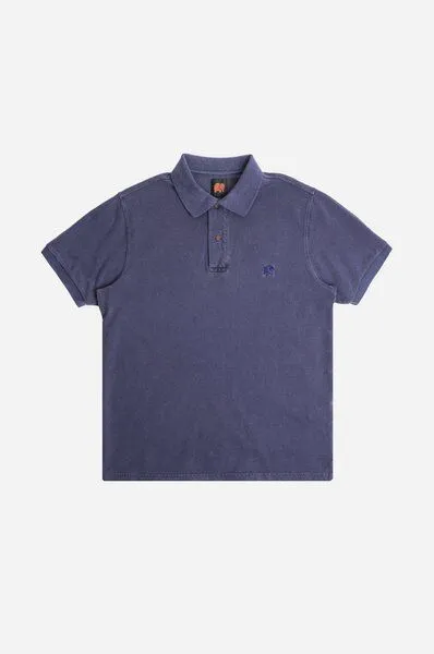 Trendsplant Trendsplant Organic Pigment Dyed Polo Shirt Beacon Blue