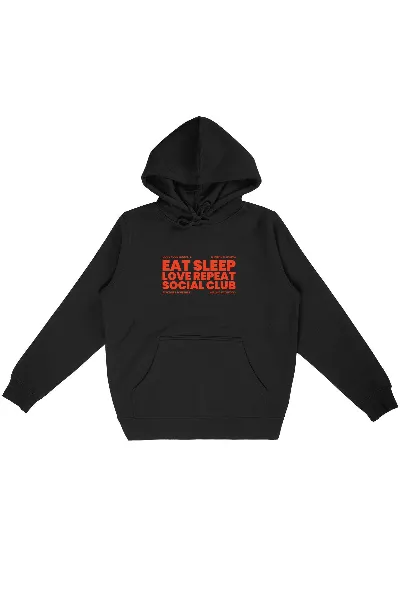 Oat Milk Club Oat Milk Club Damen vegan Hoodie Eat Sleep Love Repeat