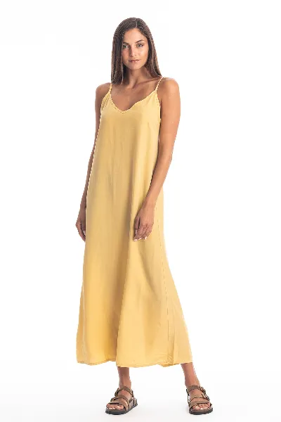 RAVENS VIEW IBIZA RAVENS VIEW IBIZA Damen vegan Kleid Selena Gold