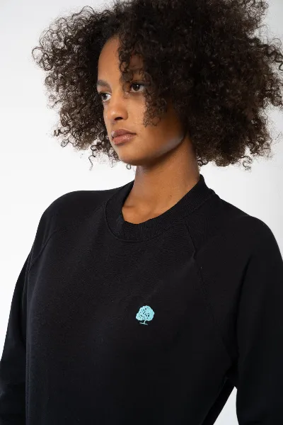 GREEN SHIRTS Damen Sweatshirt Pullover mit Raglanärmeln aus Bio Baumwolle