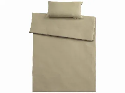  Bettwäsche Single Jersey aus Bio-Baumwolle 40 x 80 cm,/135 x 200 cm, schlamm