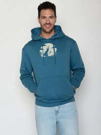 GreenBomb GREENBOMB Nature Clouds Ride Joy - Gemütlicher Hoodie aus Bio-Baumwolle / hochwertiger Print / GOTS / Fair & Vegan