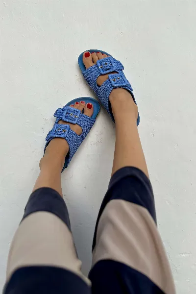 Momoc Momoc Damen vegan Sandalen Raffia