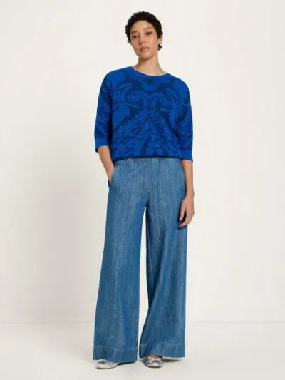 LANIUS LANIUS Jacquard Pullover mit 3/4 Arm
