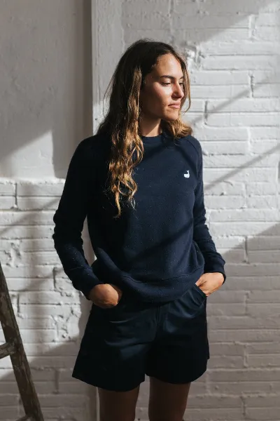 TWOTHIRDS TWOTHIRDS Damen vegan Sweatshirt Santa Fe Navy