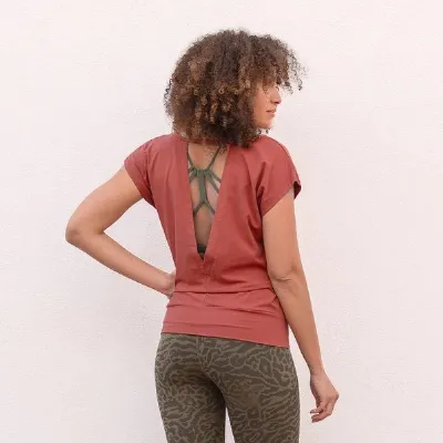 Jaya Jaya SMILLA Tencel - Damen - lockeres Shirt für Yoga und Freizeit aus Tencel-Baumwoll-Mix