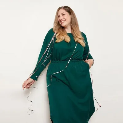 WiDDA berlin WiDDA berlin HANKA Kleid in Waldgrün aus TENCEL® Lyocell