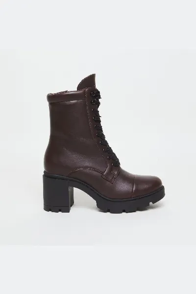 AGAZI AGAZI Damen vegan Stiefel Aga Schokoladenbraun