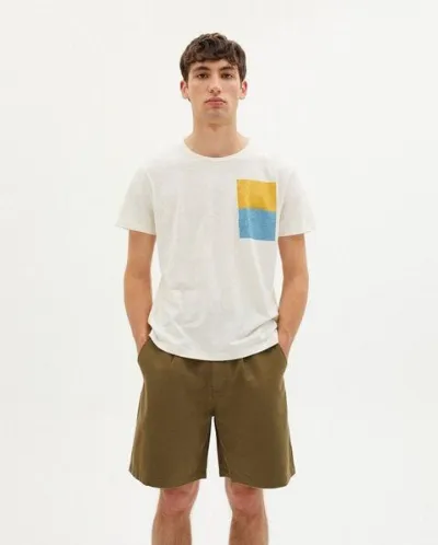 thinking mu thinking mu Green Janga Hemp Shorts