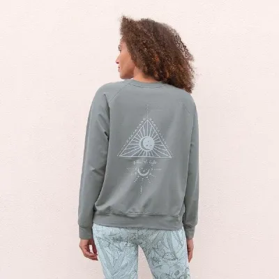 Jaya Jaya GIZA - Damen - Superweicher und bequemer Sweater mit Rundhalsausschnitt für entspannte Momente aus French Terry