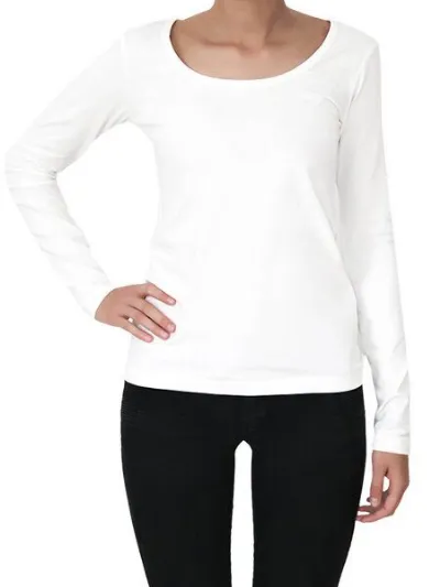 Leela Cotton Leela Cotton Damen Langarmshirt Rundhals 5 Farben Bio-Baumwolle T-Shirt