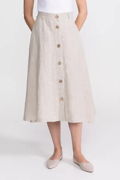 De IONESCU De IONESCU Damen vegan Rock Midi