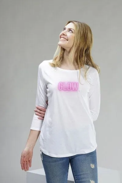 YogiLiebe YogiLiebe Damen Yoga 3/4 Shirt GLOW Tencel
