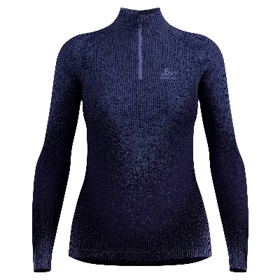 Odlo PERFORMANCE WARM BLACKCOMB BL TOP TURTLE NECK L/S HALF ZIP