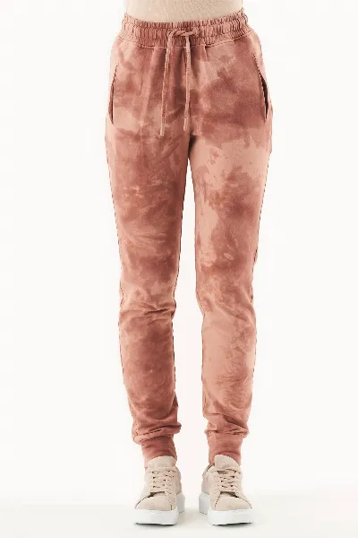 ORGANICATION ORGANICATION Damen vegan Batik-Jogginghose Misty Rose