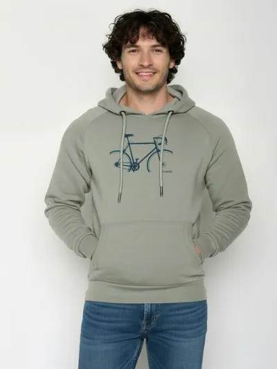 GreenBomb GREENBOMB Bike Crop Trek - Hoodie aus Bio-Baumwolle mit Raglan-Arm / hochwertiger Print / GOTS / Fair & Vegan