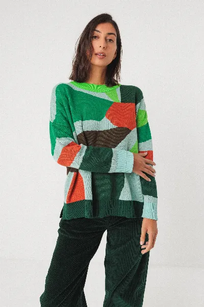 SKFK SKFK Damen vegan Pullover Lexa Mehrfarbig