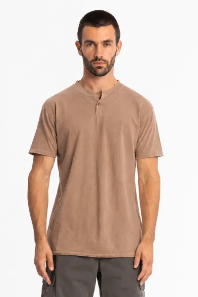 RAVENS VIEW IBIZA RAVENS VIEW IBIZA Herren vegan T-Shirt Dune In Taupe Braun