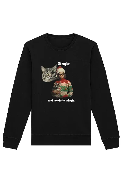 Oat Milk Club Oat Milk Club Damen vegan Sweatshirt Single And Ready To Mingle