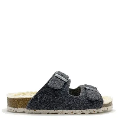 thies Vegane thies ® Recycled Plush PET Bio Sandale aus rec. PET & Biobaumwolle