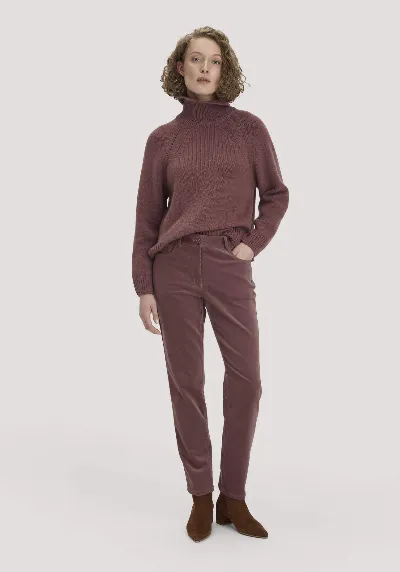 hessnatur hessnatur Damen Cordhose Straight Leg aus Bio-Baumwolle - rot