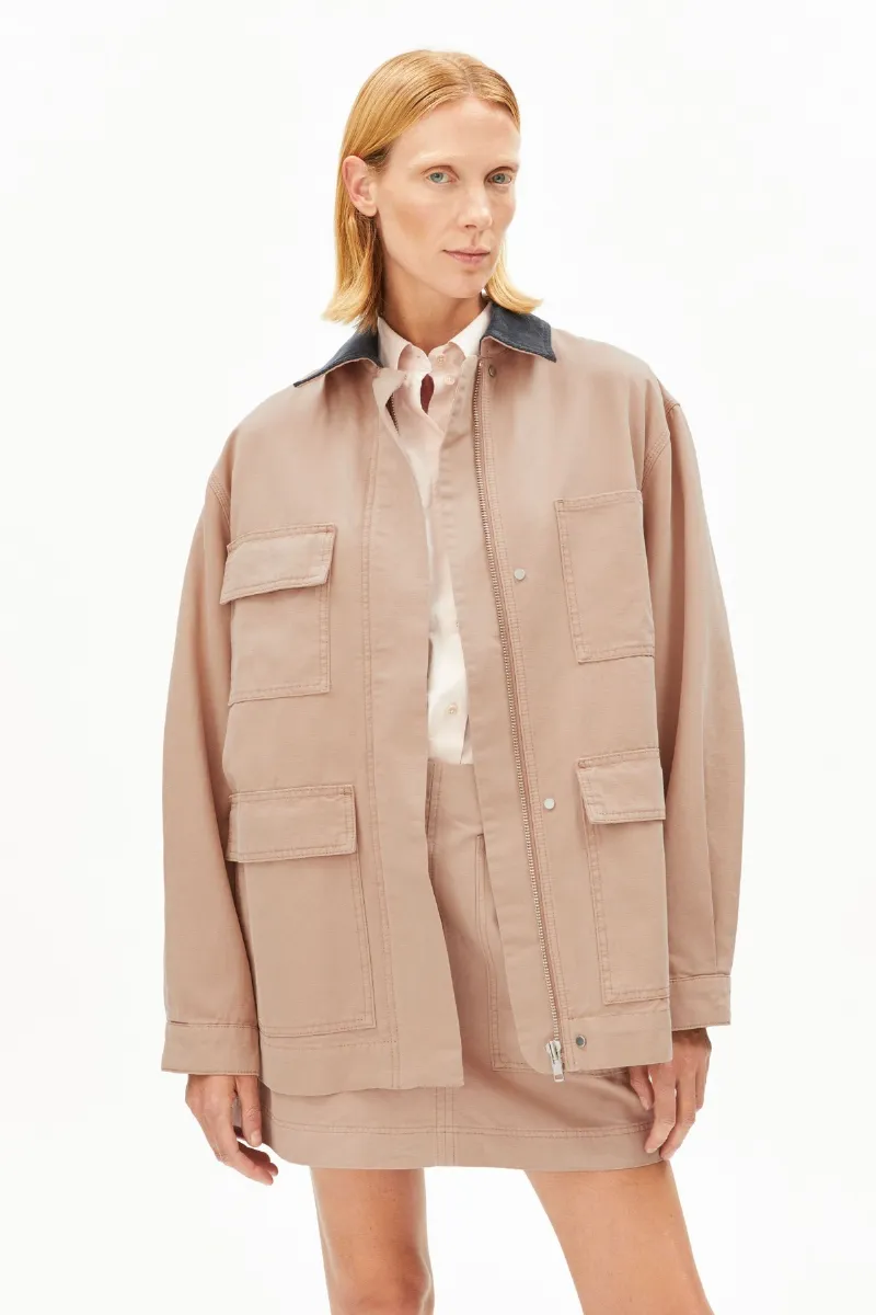 ARMEDANGELS Jacke Workwear Canvas Beige