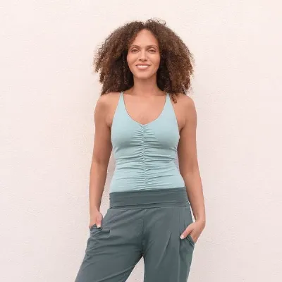 Jaya Jaya NICOLE - Damen - Top für Yoga aus Biobaumwolle mit besonderer Rückenpartie