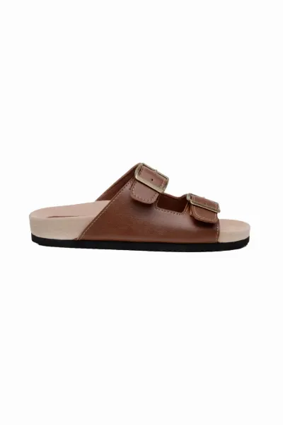 Green Laces Green Laces Herren vegan Sandalen Zwei Riemen Truda Kastanie