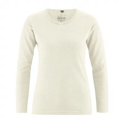HempAge HempAge Langarmshirt Basic Hanf/Biobaumwolle