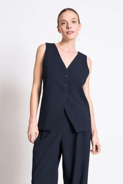 JAN N JUNE JAN 'N JUNE Damen vegan Anzugweste Imata Nightfall Navy