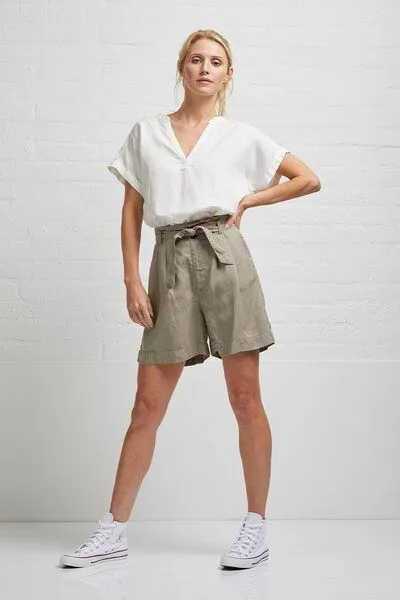 Wunderwerk Wunderwerk Linen TENCEL paperbag short