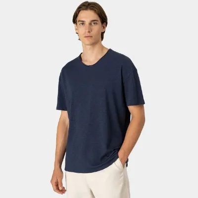 YTWOO YTWOO Herren Slub T-Shirt V-Auschnitt